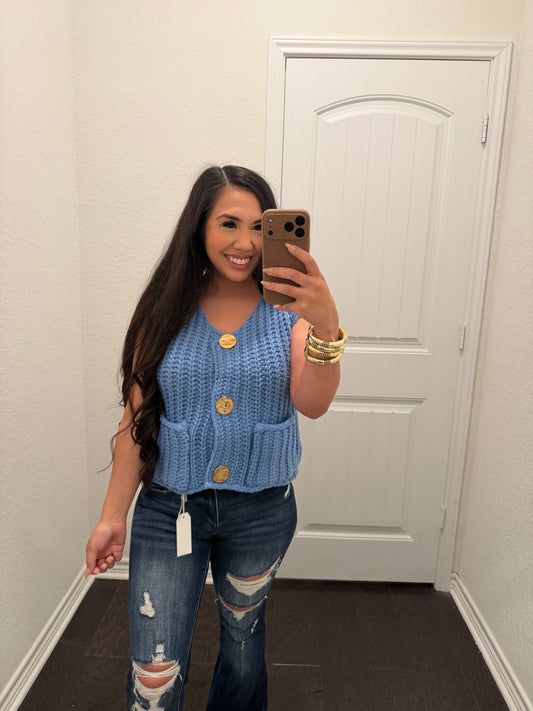 Blue vest