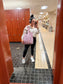 Princess pink quilted bag