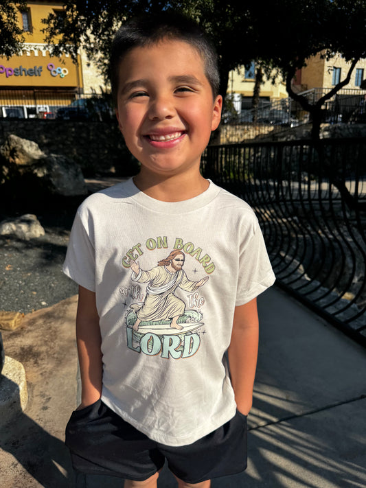 "Get on Board with the Lord" Youth Shirt