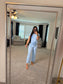 Sky Blue Stripped set
