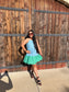 Blue Green Dolly Dress