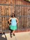 Blue Green Dolly Dress