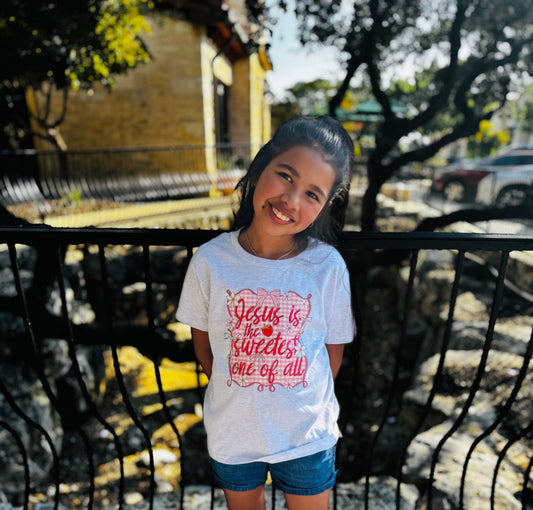 "Jesus is the Sweetest One of All" Strawberry Youth Shirt