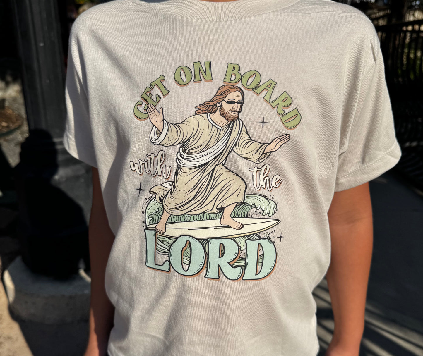 "Get on Board with the Lord" Youth Shirt