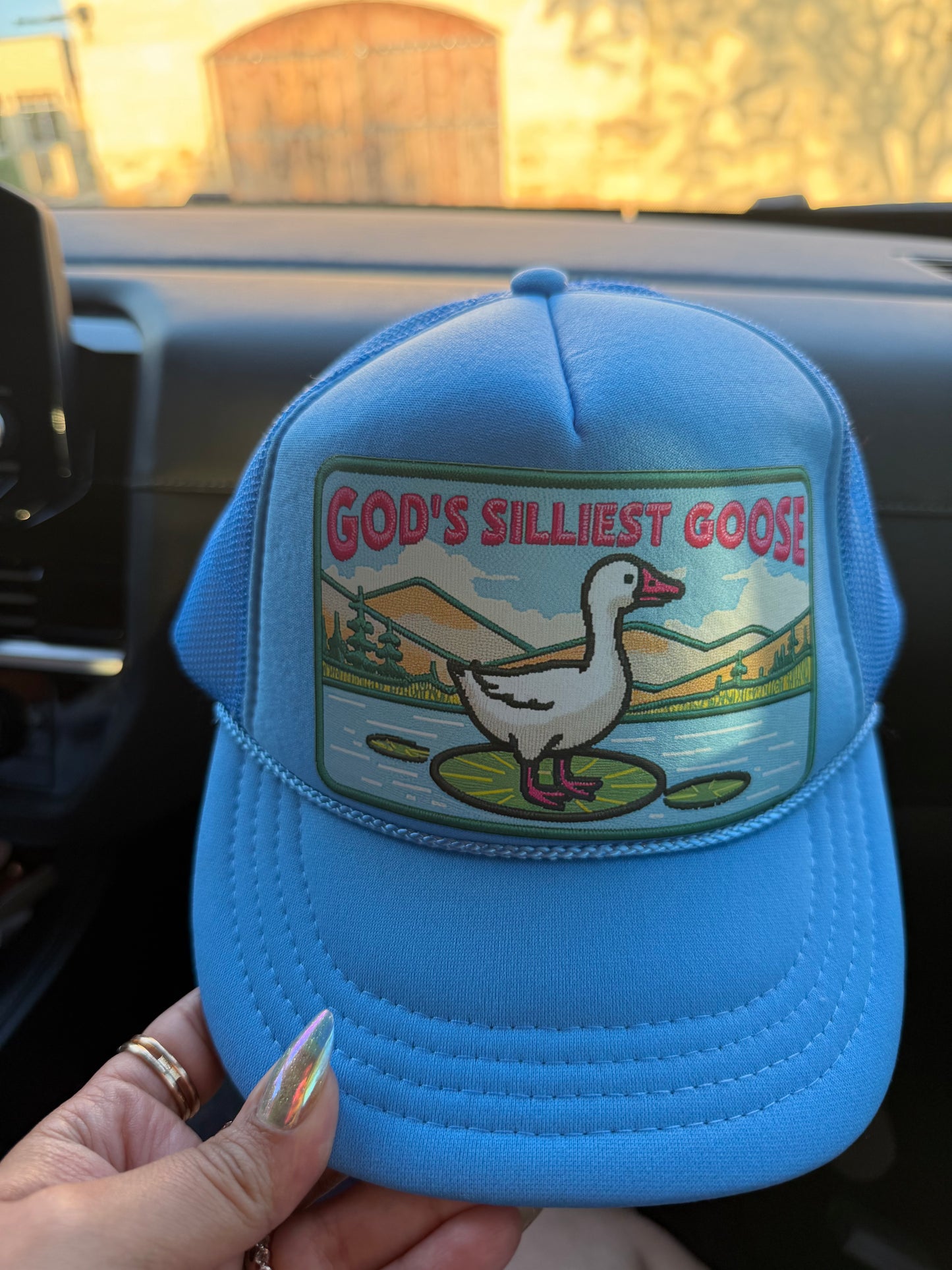 God's Silliest Goose trucker hat