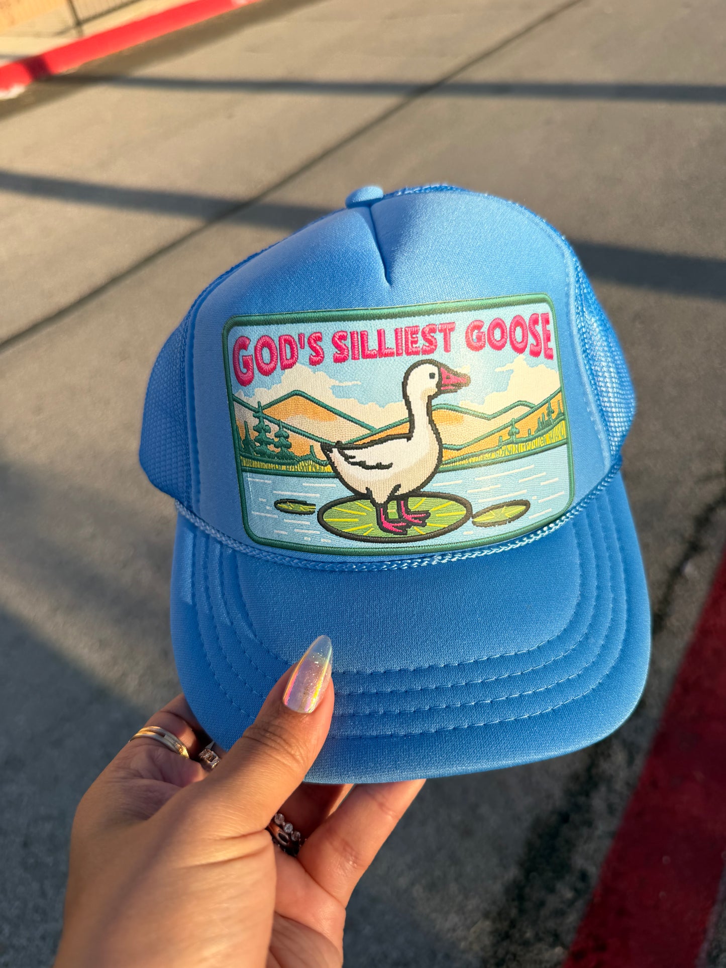 God's Silliest Goose trucker hat