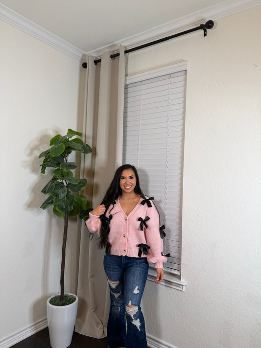 The Pink Juliette  Cardigan.