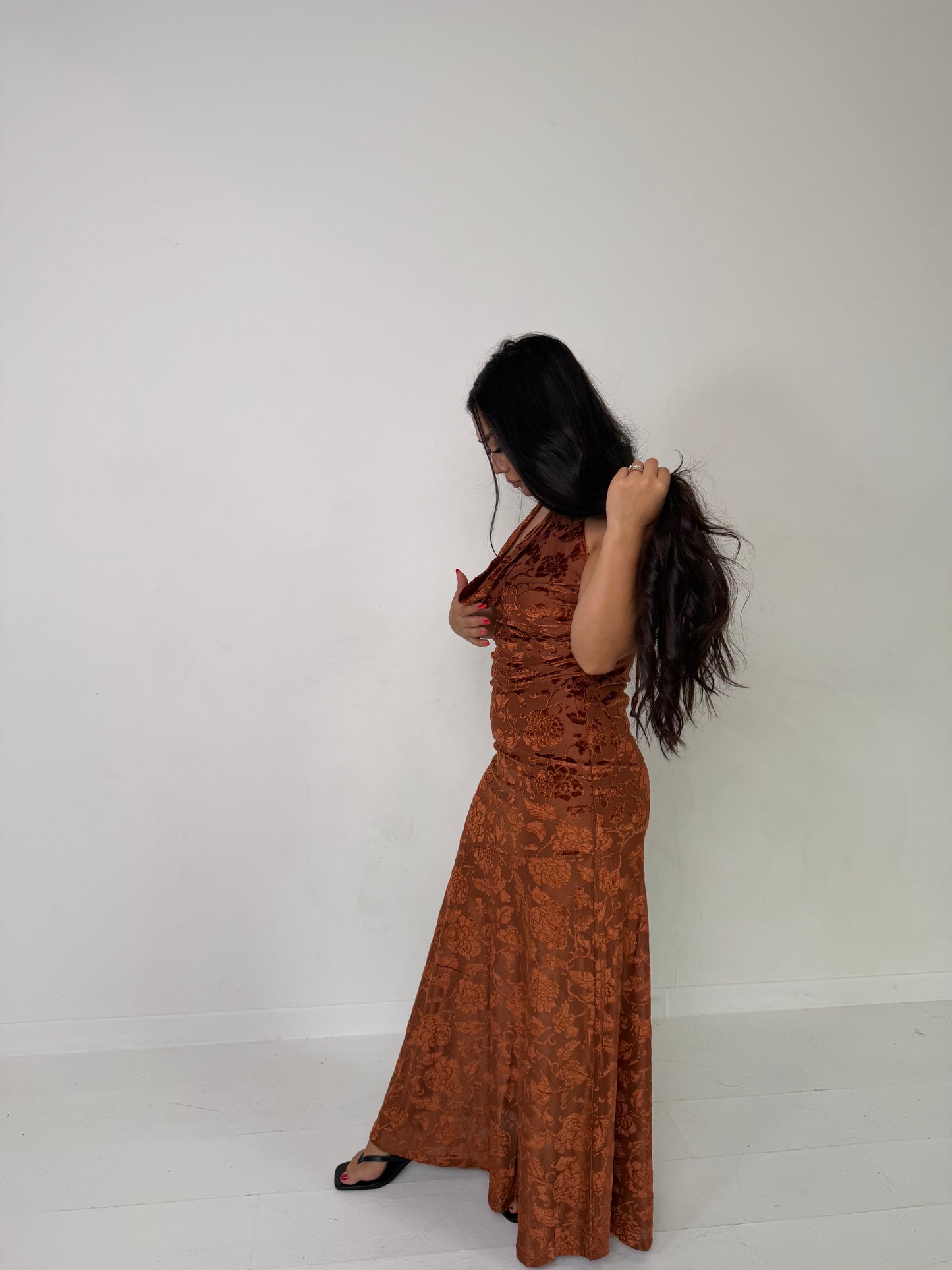 Copper Fall Maxi Dress Dress Forum