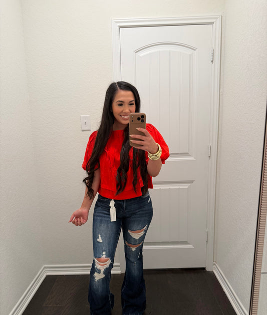 Fire red top