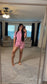 Pink Ribbed Carlie set
